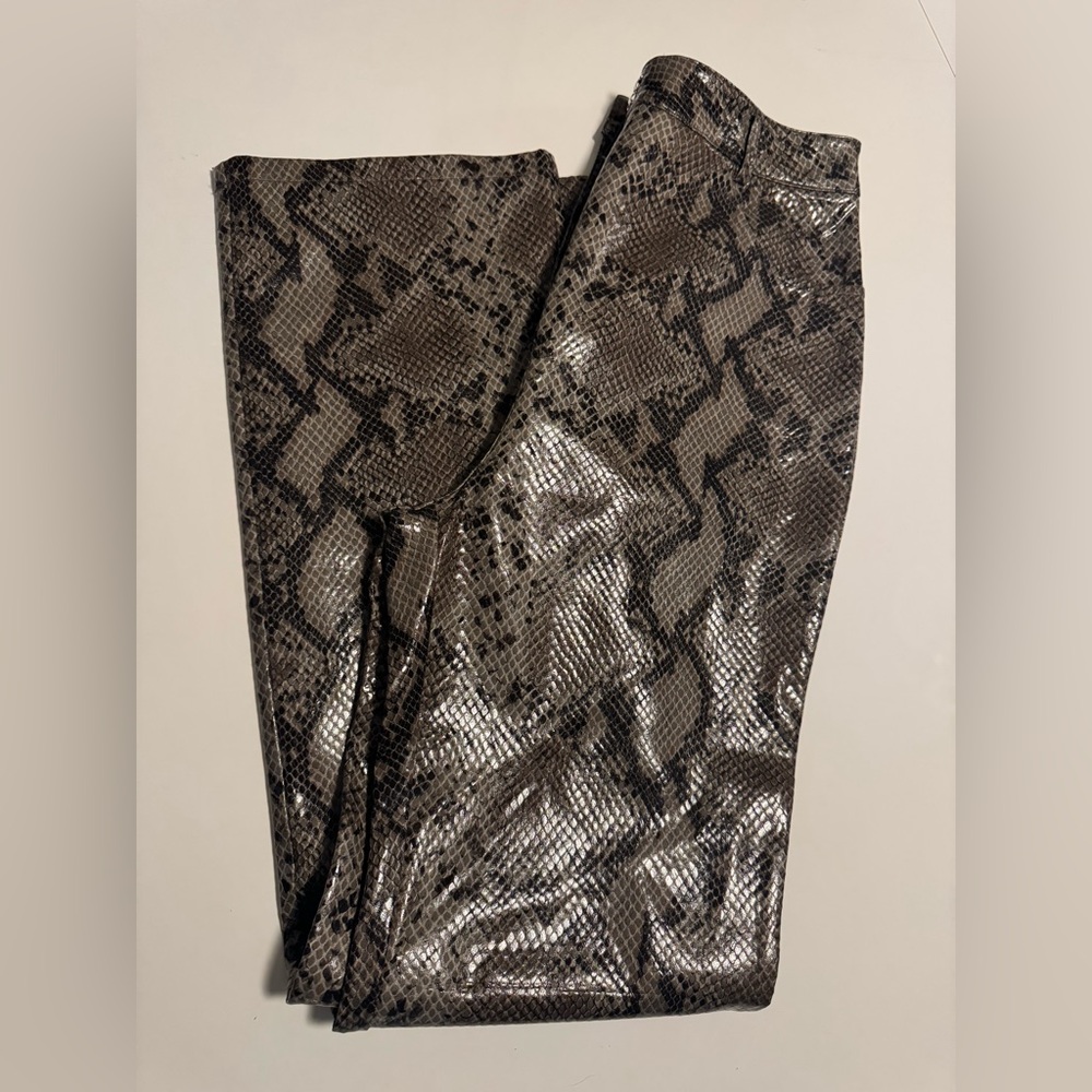 Snakeskin Print Pants